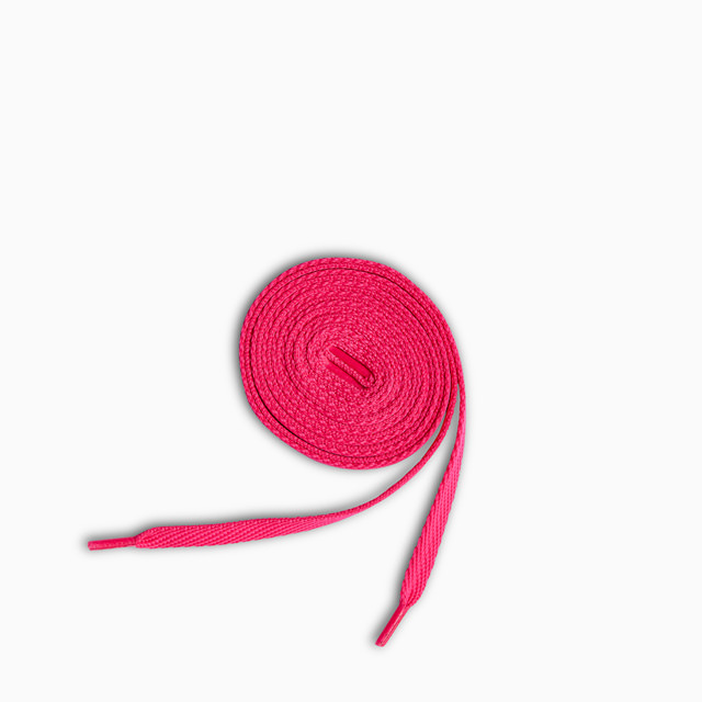 CRIME SHOESLACES HOT PINK