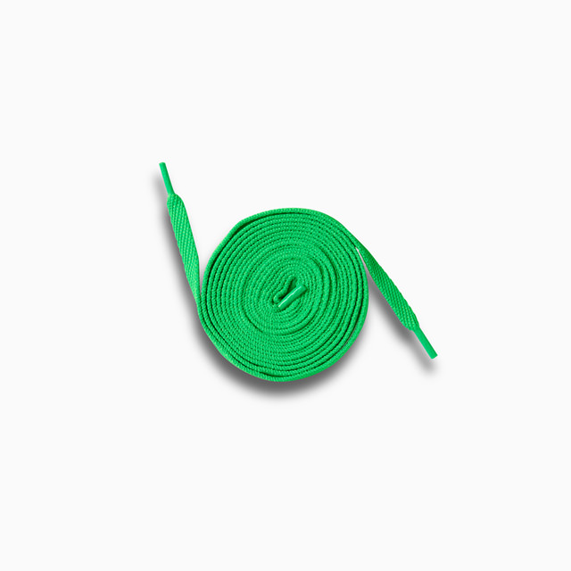 CRIME SHOESLACES VIBRANT GREEN