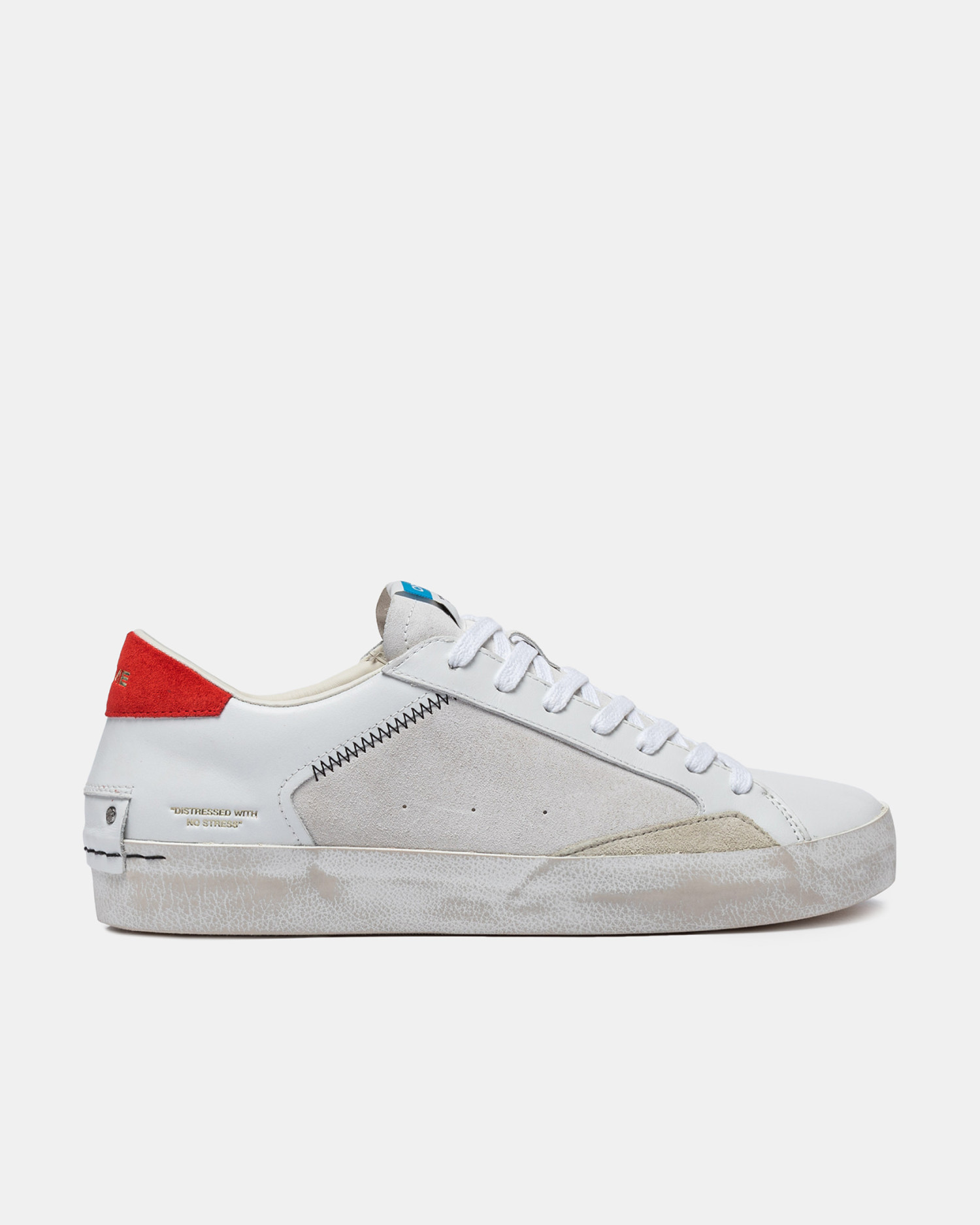美品　CRIME INVOLMENT 9.4 Distressed Arctic Blue-red | Crime London