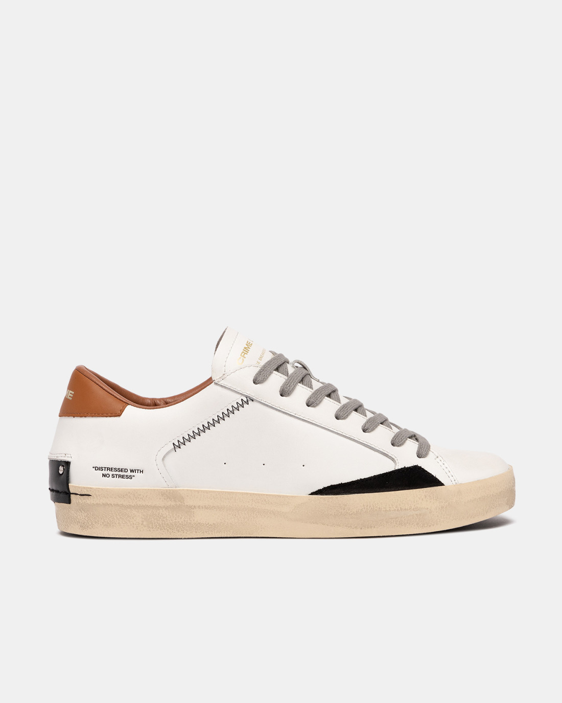 CRIME LONDON: DISTRESSED COGNAC BLACK