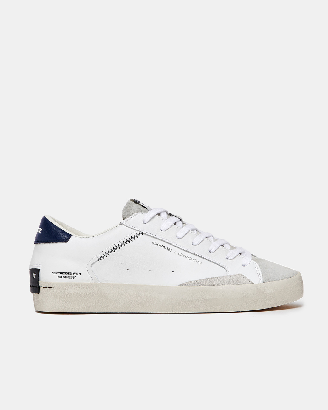 Crime London Distressed Indigo-white 43