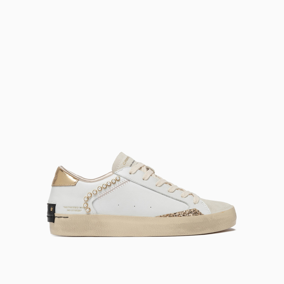 CRIME LONDON: DISTRESSED OYSTER WHITE