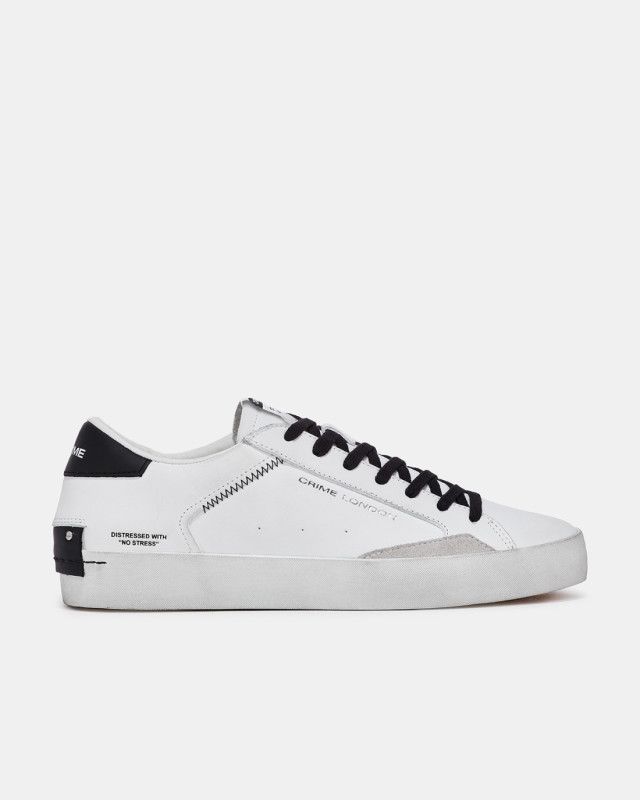 DISTRESSED WHITE-BLACK