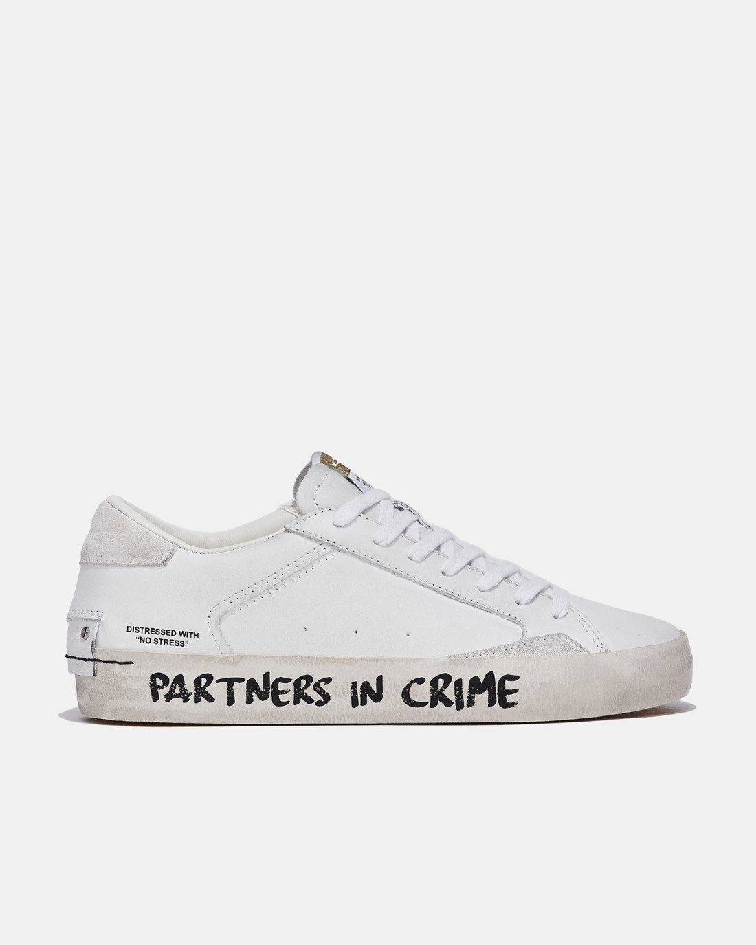 CRIME LONDON: DISTRESSED WHITE GRAFFITI