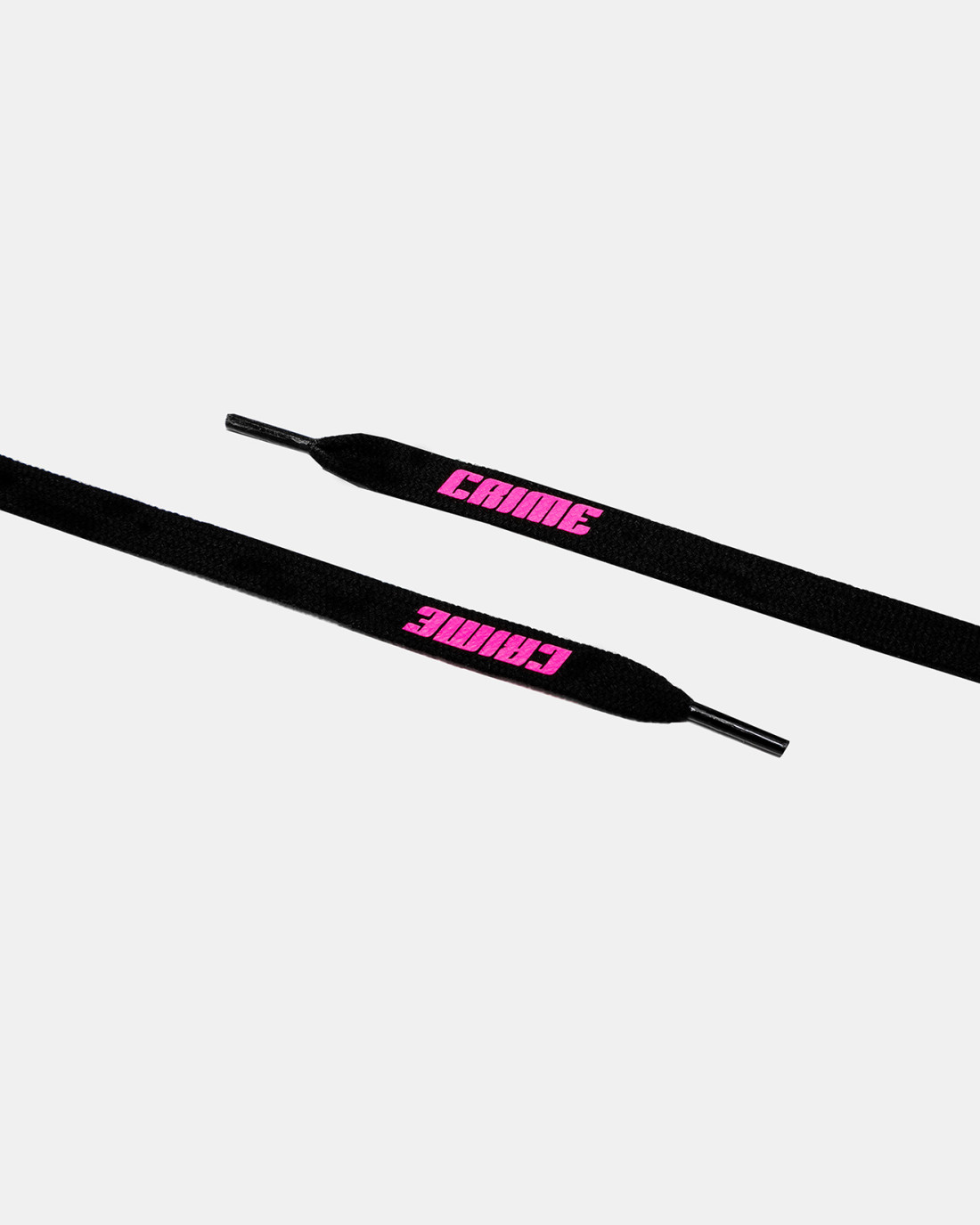 CRIME LONDON: LACES BLACK-PINK NEON