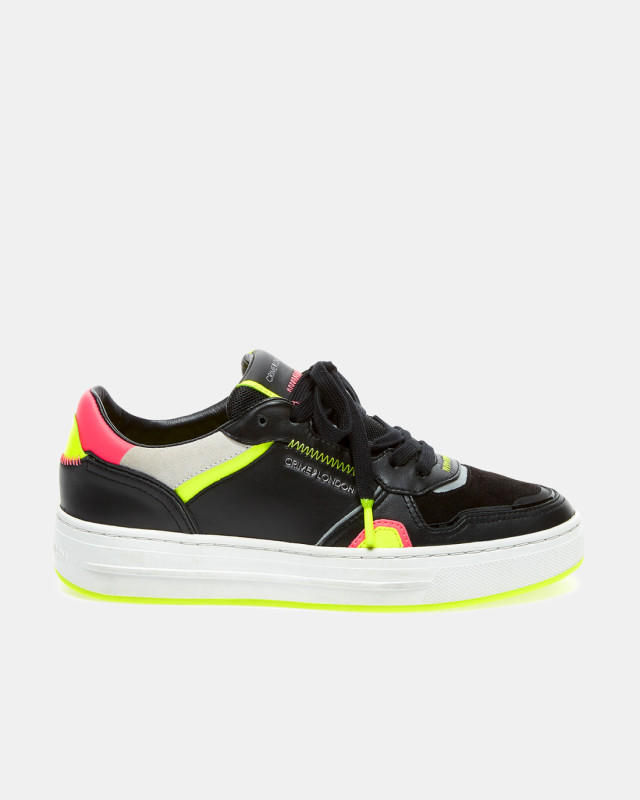 LOW TOP OFF COURT BLACK-YELLOW PINK