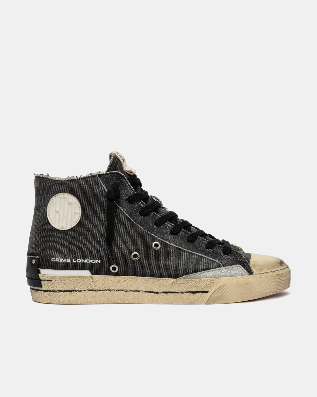 CRIME LONDON: RECUT HIGH BLACK CHARCOAL