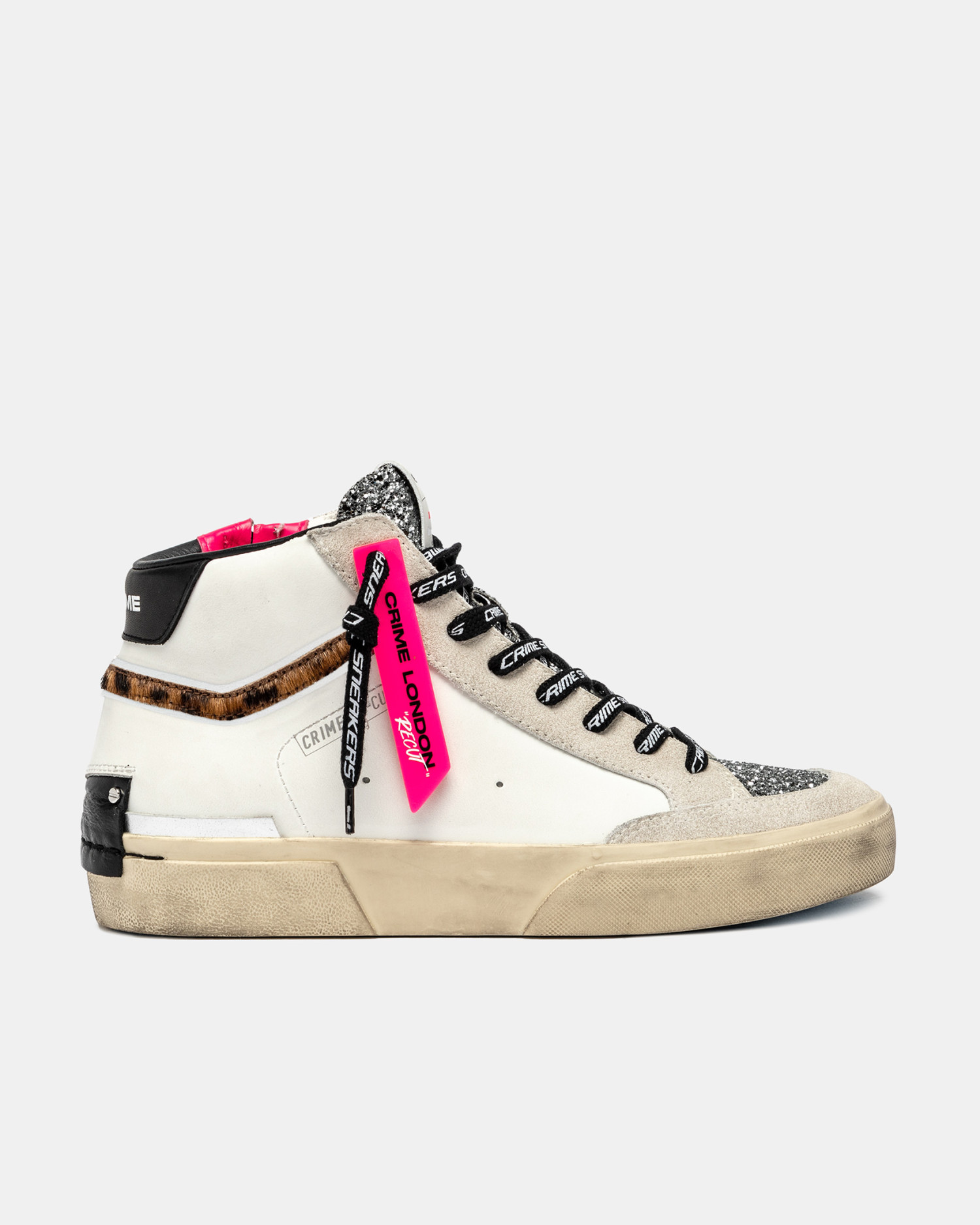 Recut High White Cheetah | Crime London