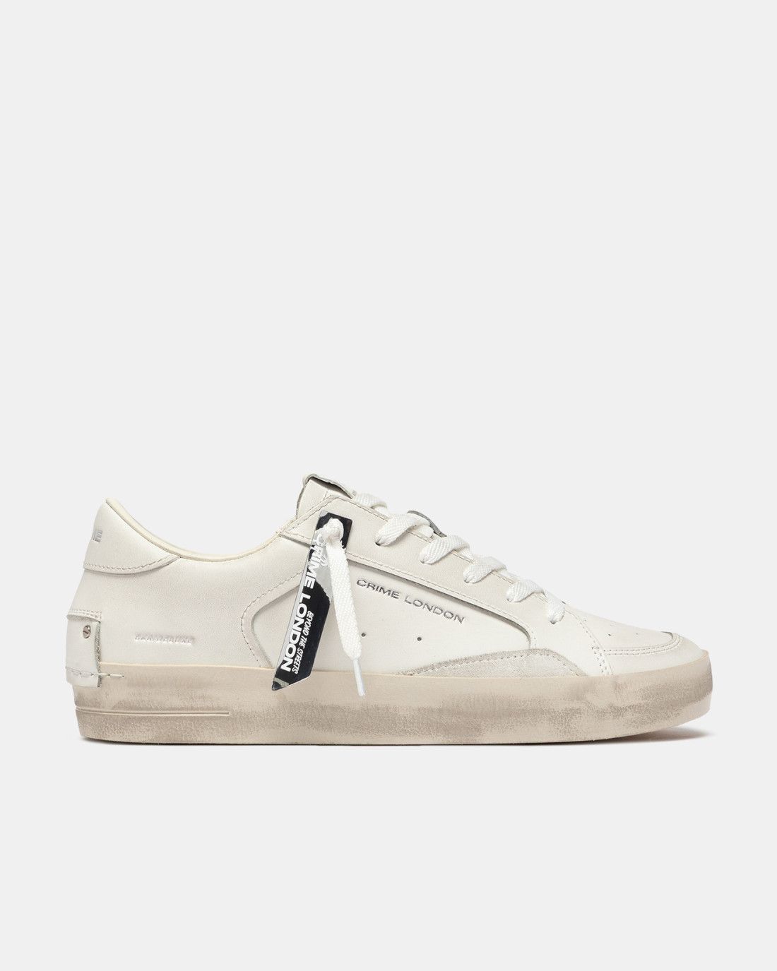 CRIME LONDON: SK8 DELUXE ALL WHITE