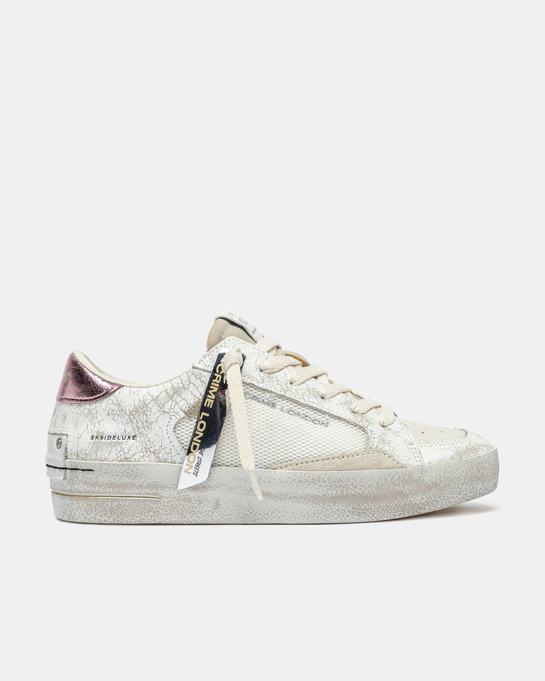 CRIME LONDON: SK8 DELUXE CRACKLE PINK