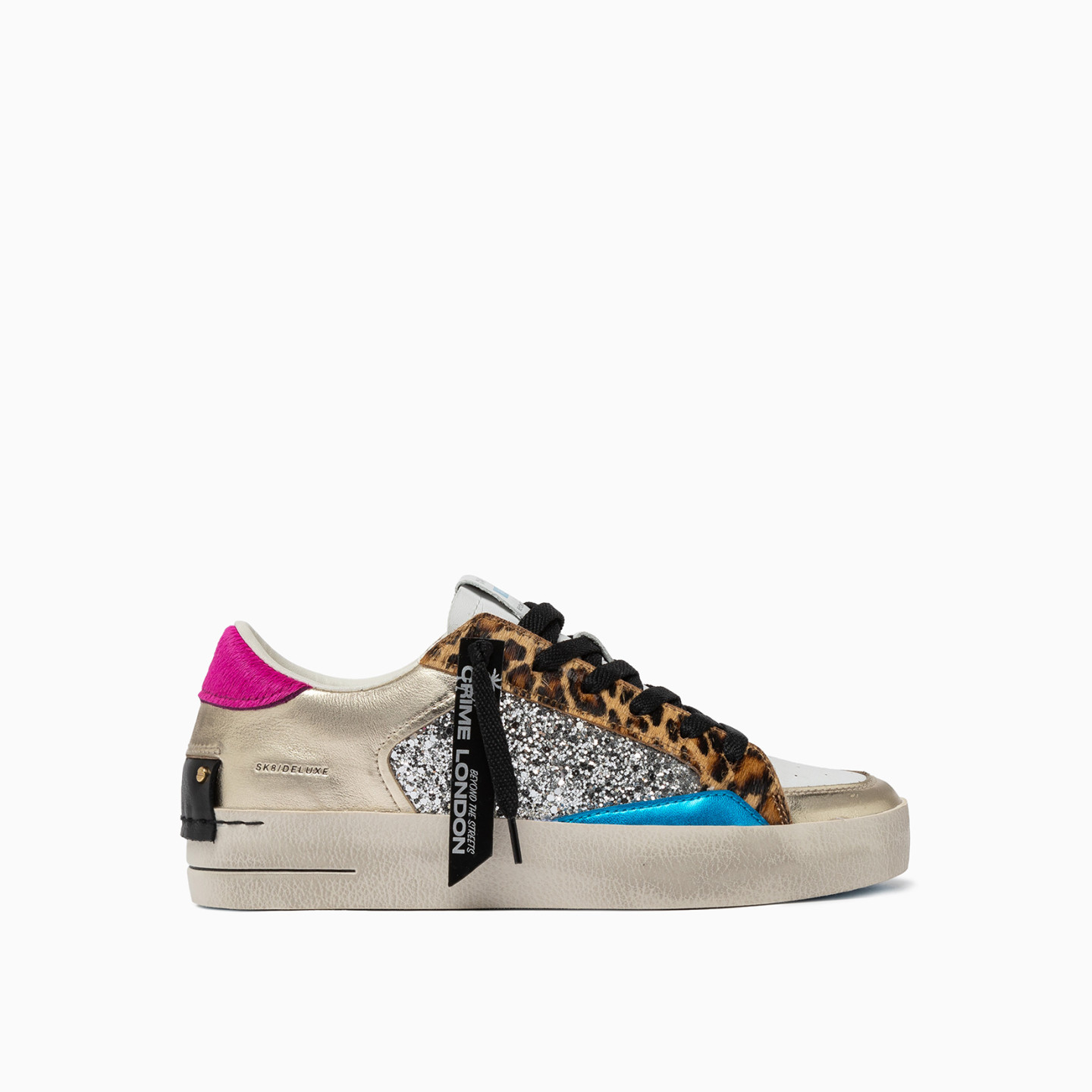 Sk8 Deluxe Leopard Shine | Crime London Sk8 Deluxe Leopard Shine | Crime London