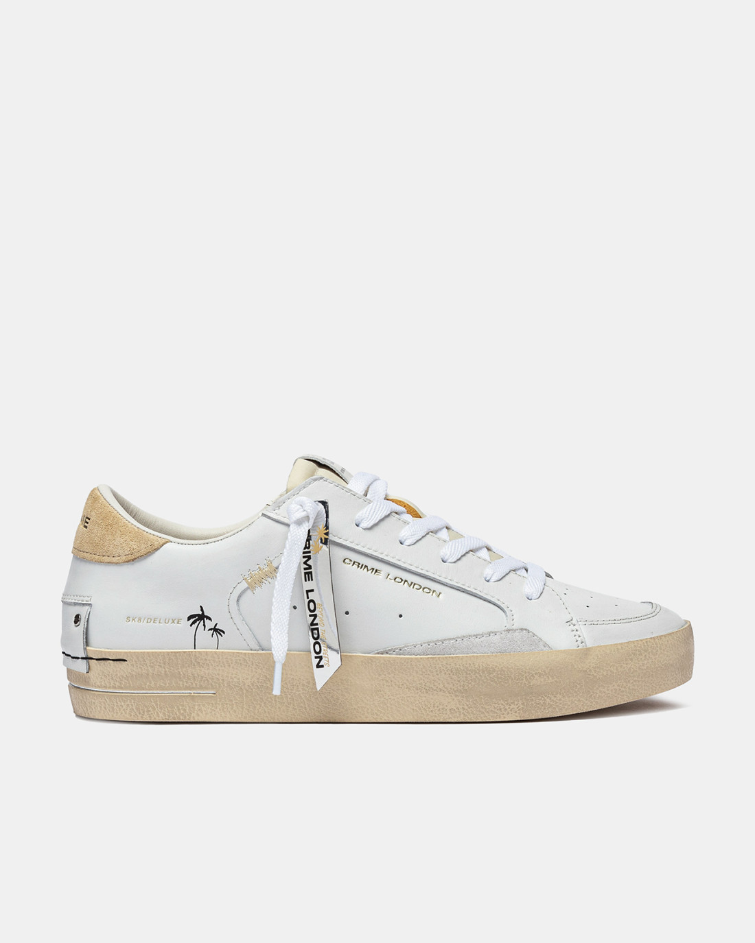 CRIME LONDON: SK8 DELUXE LIGHT IVORY