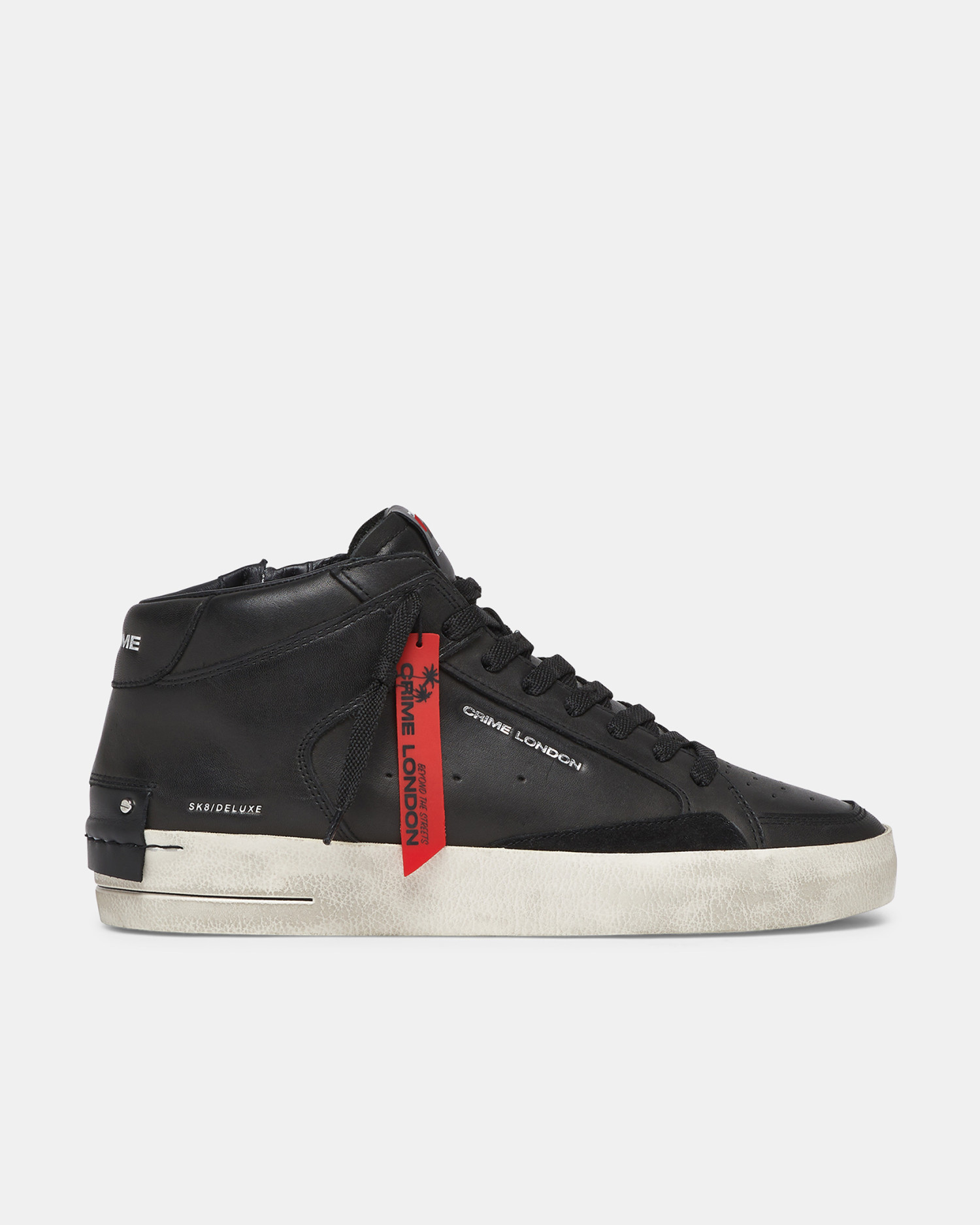 Sk8 Deluxe Mid Black Venom | Crime London
