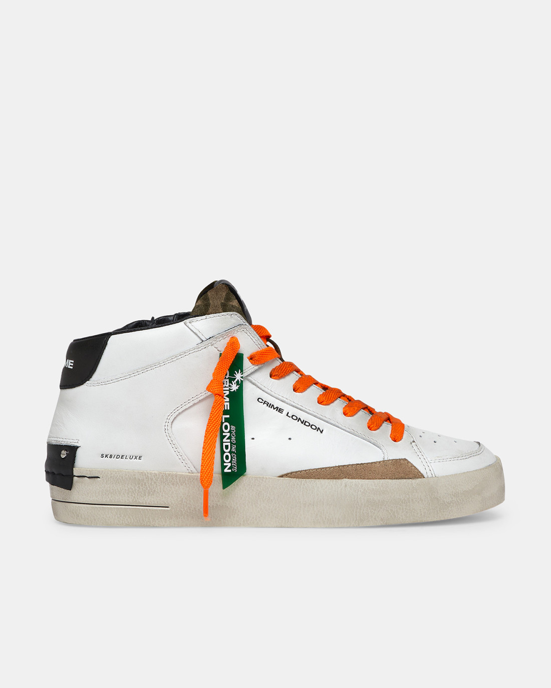 CRIME LONDON: SK8 DELUXE MID LAVA ORANGE