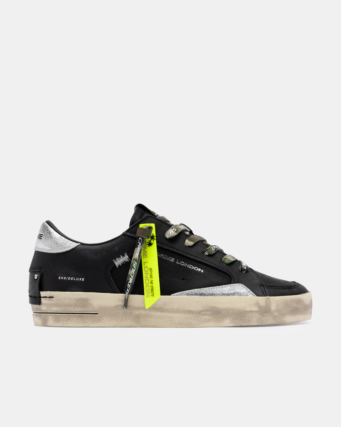 CRIME LONDON: SK8 DELUXE MILITARY BLACK
