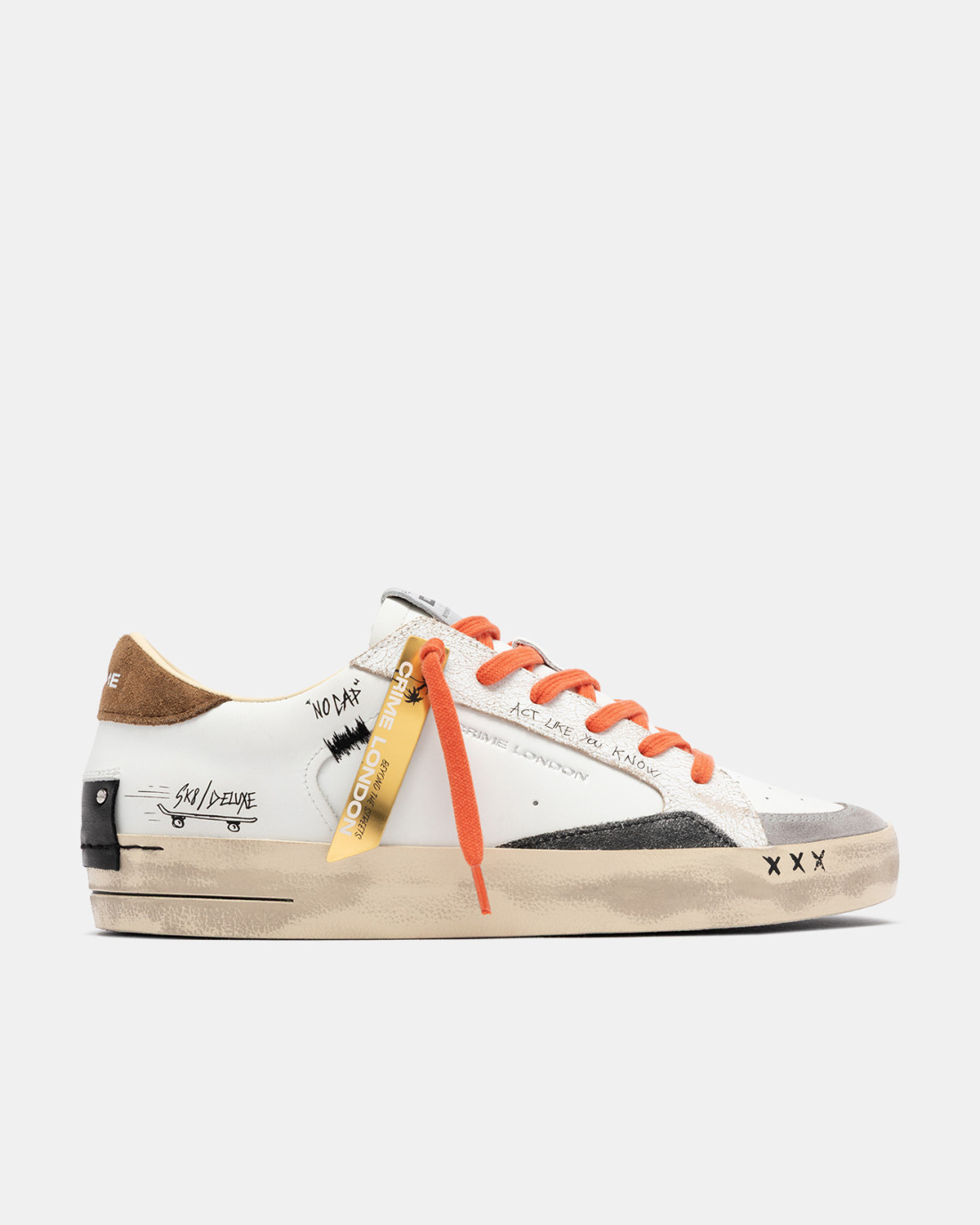 CRIME LONDON: SK8 DELUXE ORANGE FLAME