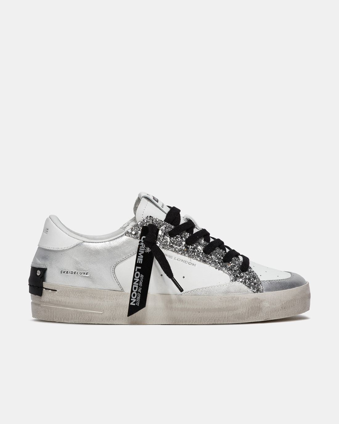 CRIME LONDON: SK8 DELUXE SILVER GLAM