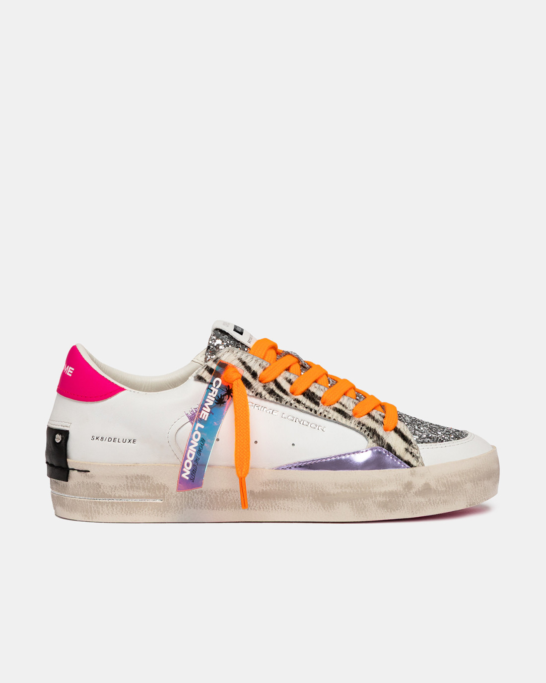CRIME LONDON: SK8 DELUXE TROPICAL ZEBRA