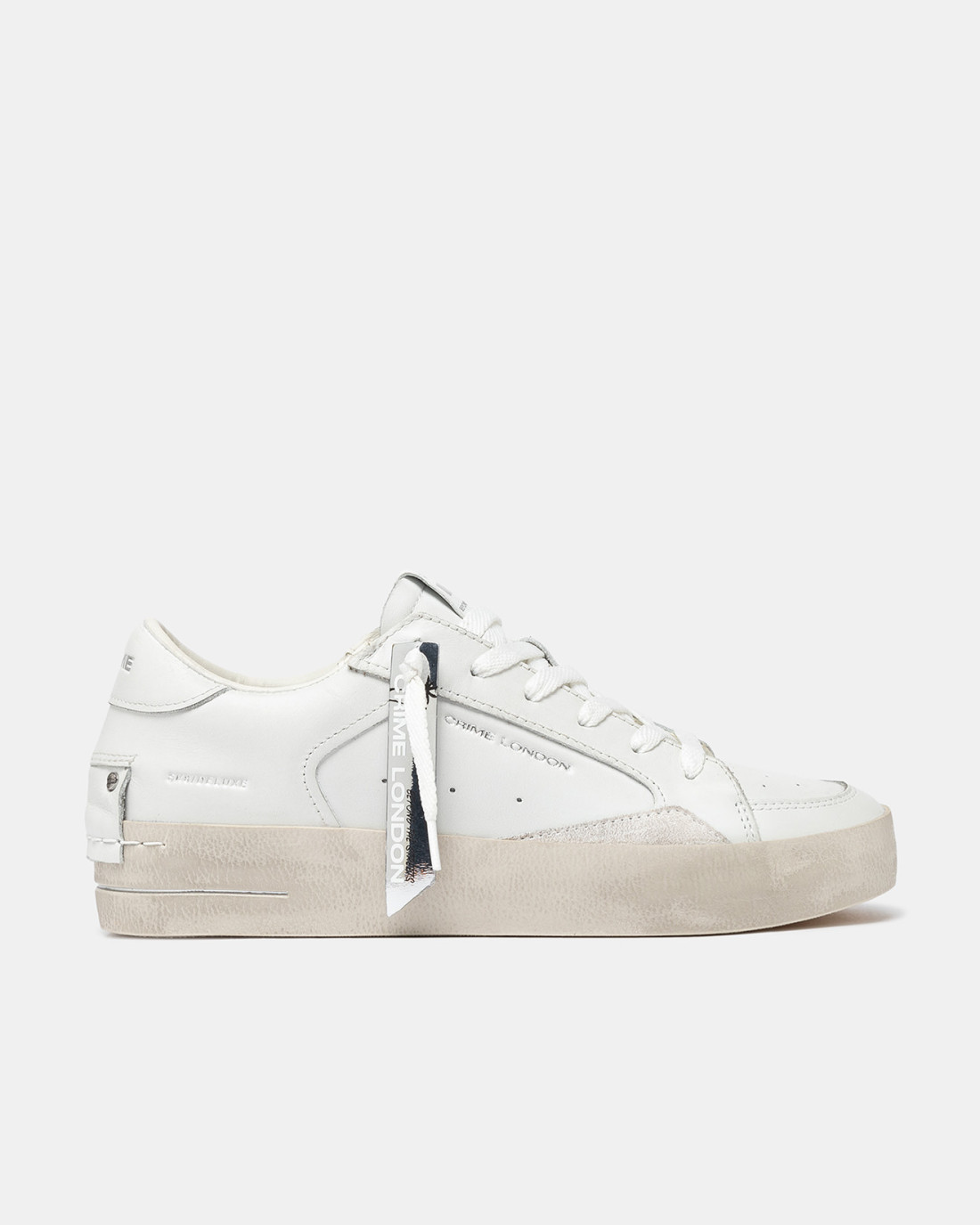 CRIME LONDON: SK8 DELUXE VANILLA WHITE