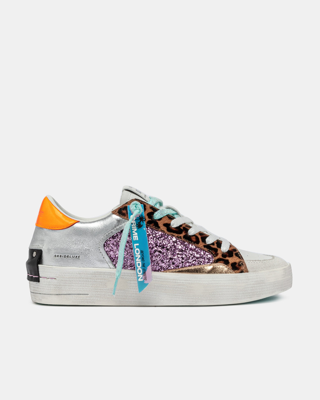 CRIME LONDON: SK8 DELUXE WEDGE EXOTIC PURPLE