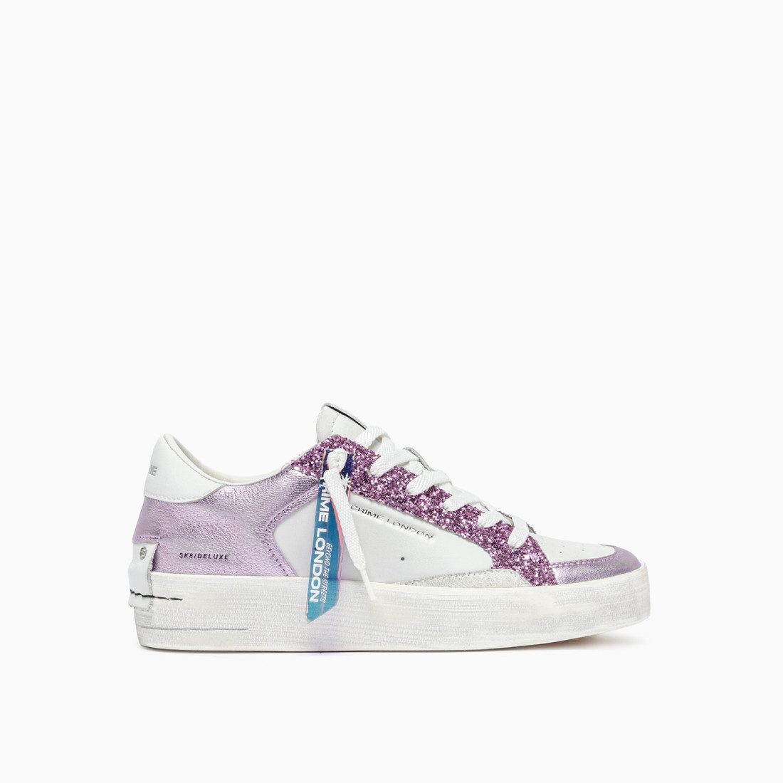 CRIME LONDON: SK8 DELUXE WEDGE LILAC LOVER