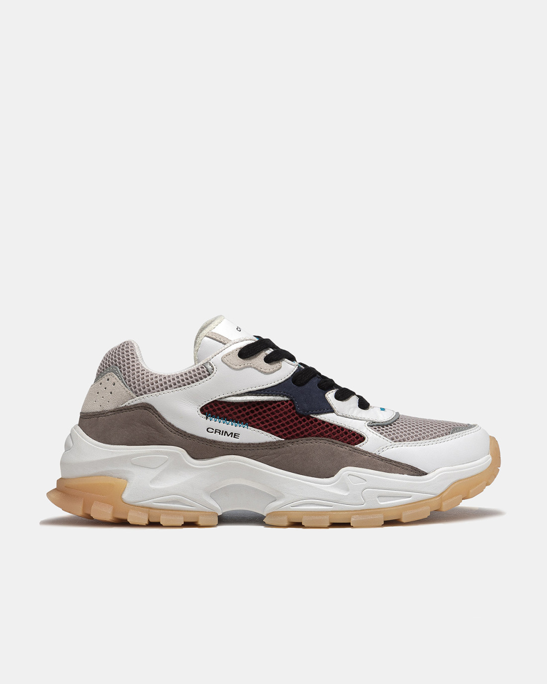 CRIME LONDON: SPRINT RUNNER GREY-BORDEAUX