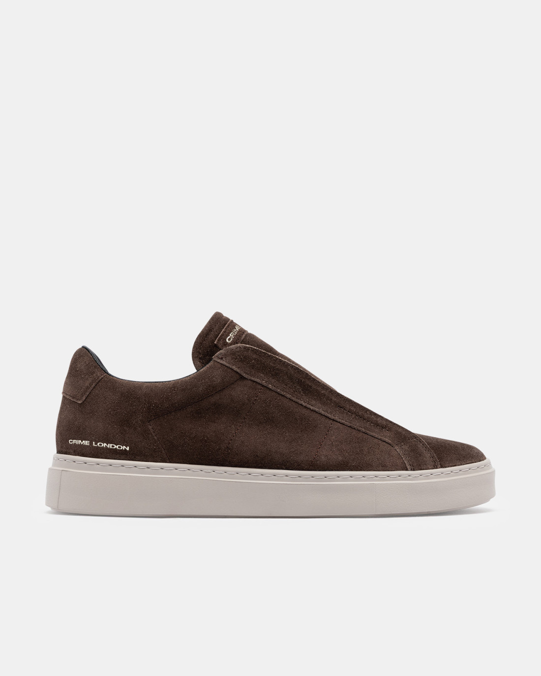 CRIME LONDON: SUPERLIGHT SLIP ON SLATE BROWN
