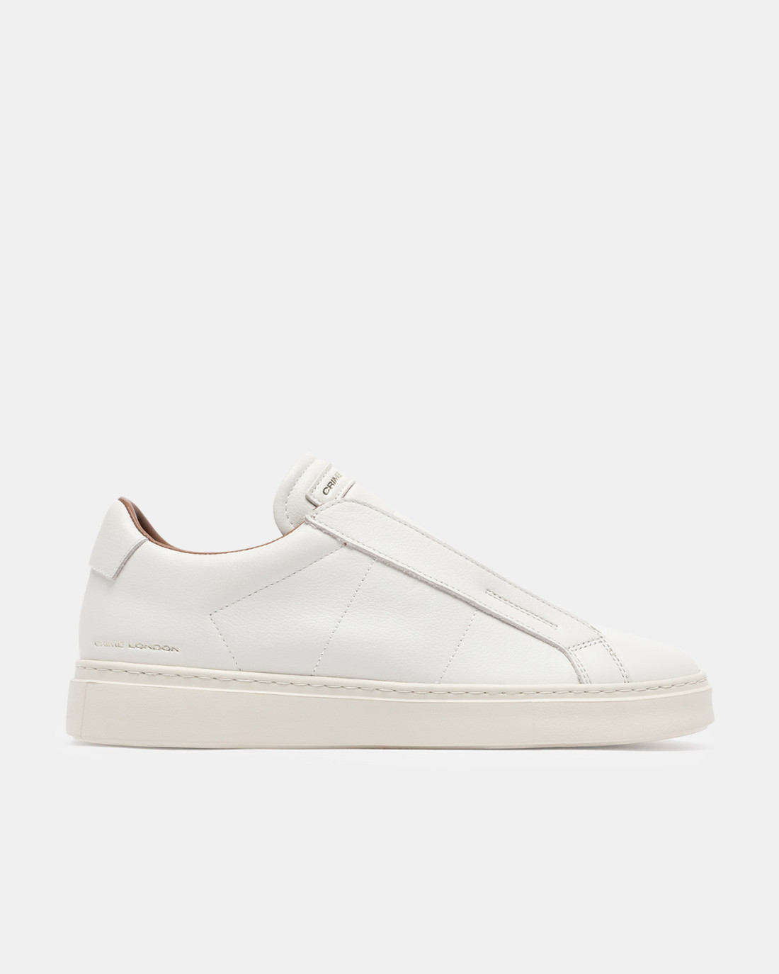 CRIME LONDON: SUPERLIGHT SLIP ON WHITE AMBER