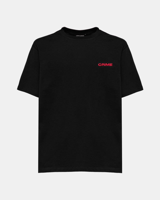 WOMEN'S LOOSE FIT CREW NECK T-SHIRT BLACK