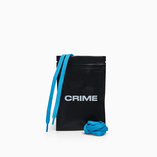 CRIME SHOESLACES MALIBU BLUE