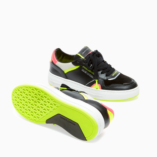 LOW TOP OFF COURT BLACK-YELLOW PINK