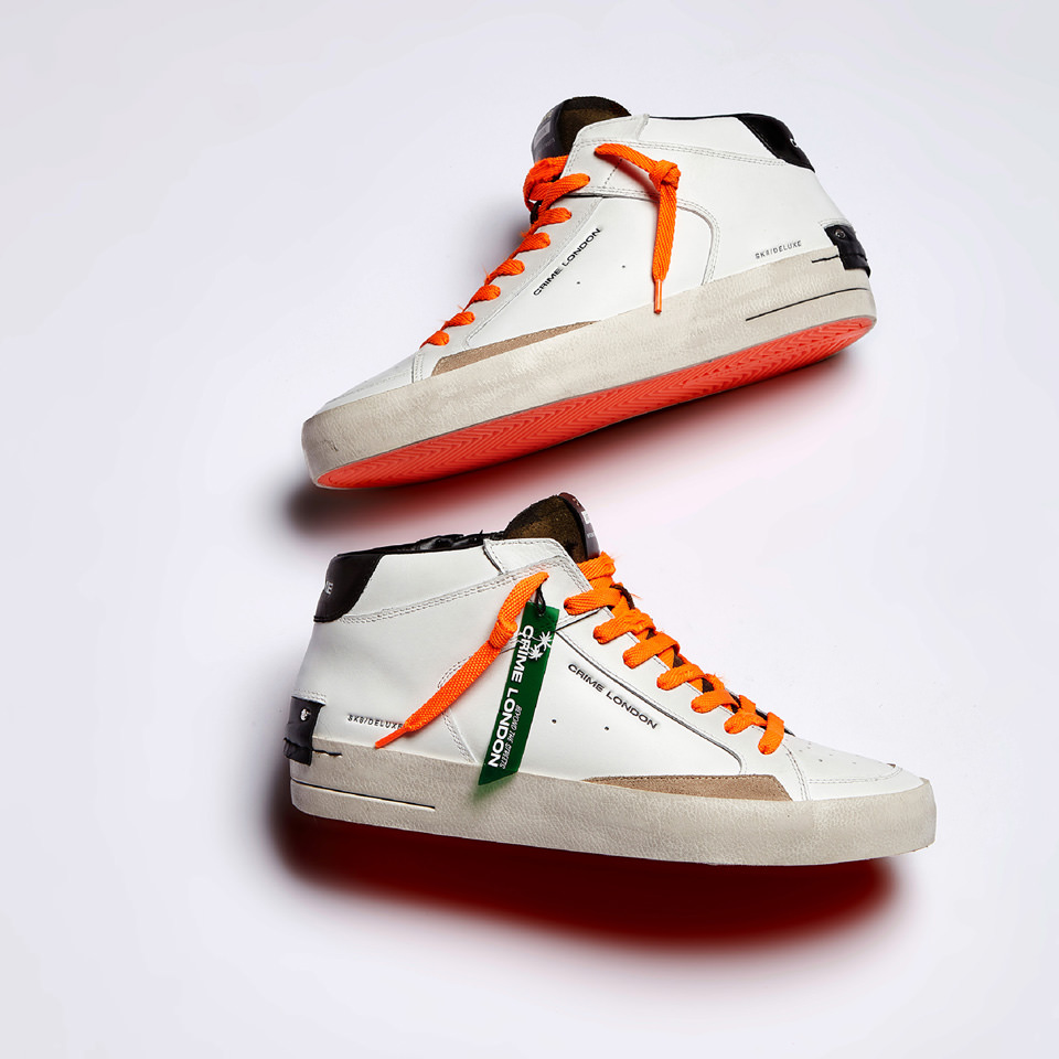 CRIME LONDON: SK8 DELUXE MID LAVA ORANGE