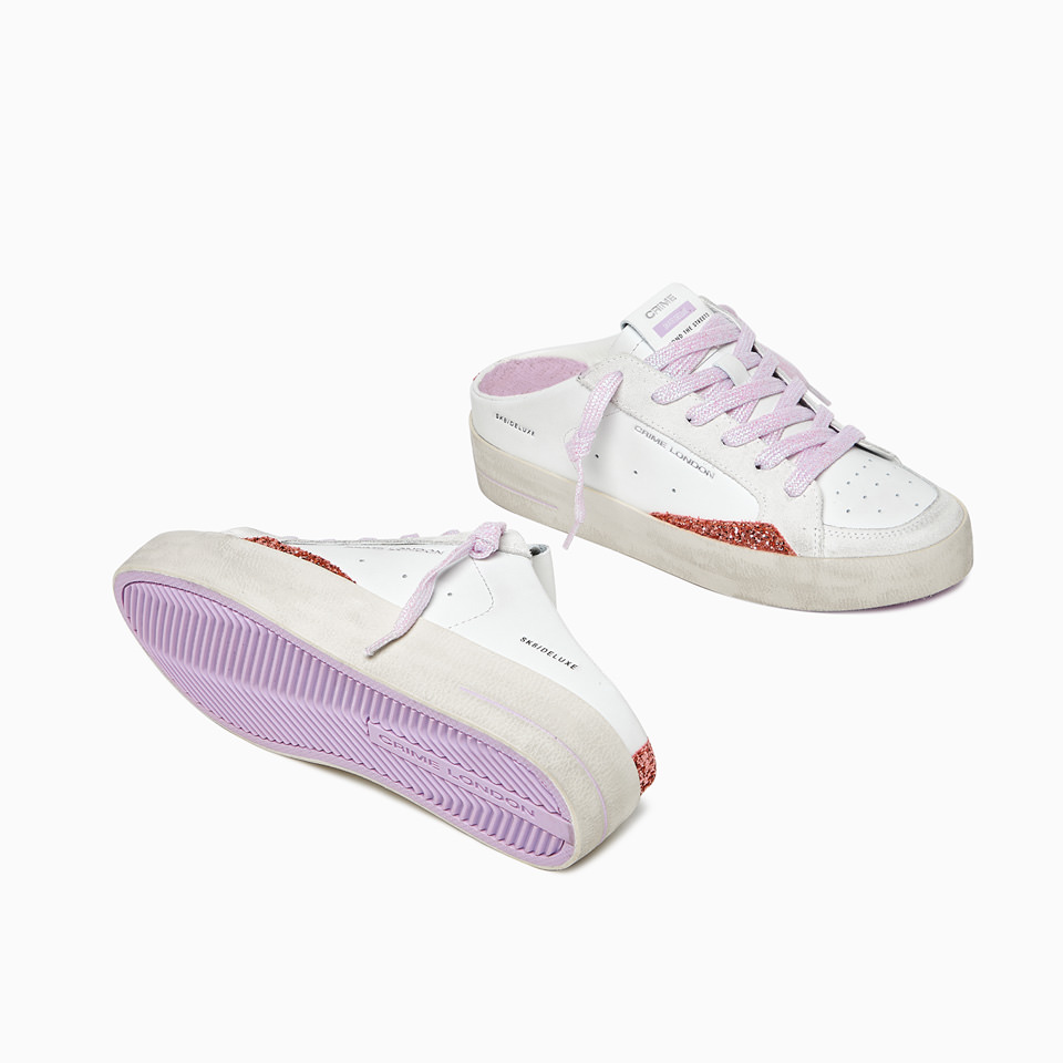 CRIME LONDON: SK8 DELUXE SABOT ROSE' & CHILL