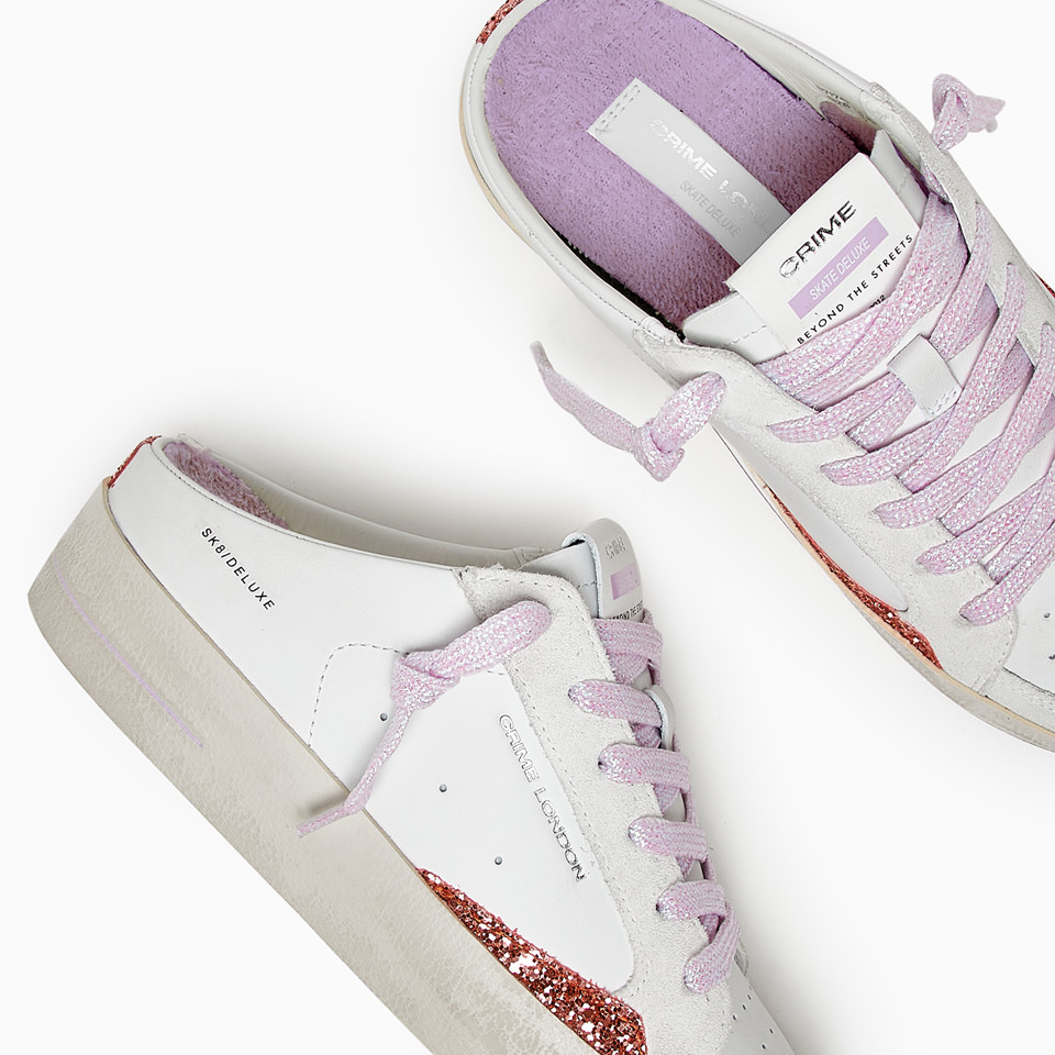 CRIME LONDON: SK8 DELUXE SABOT ROSE' & CHILL