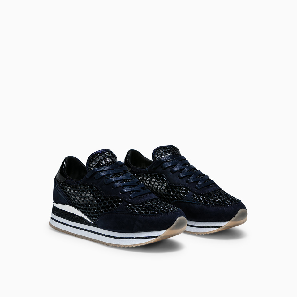 CRIME LONDON: STRIPE RUNNER BLUE