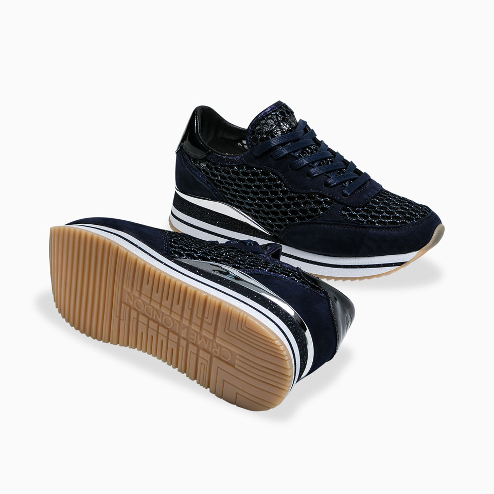 CRIME LONDON: STRIPE RUNNER BLUE