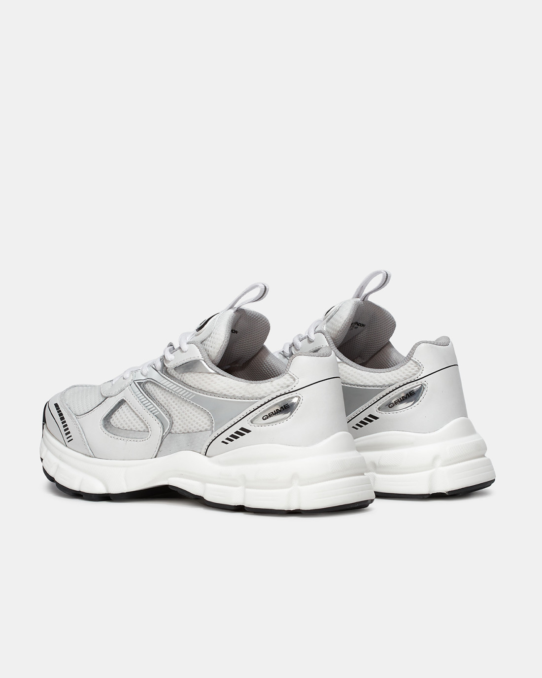 CRIME LONDON: ATHELEISURE RUNNER SILVER GREYS