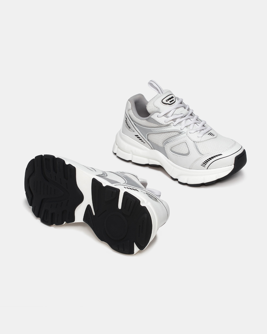 CRIME LONDON: ATHELEISURE RUNNER SILVER GREYS