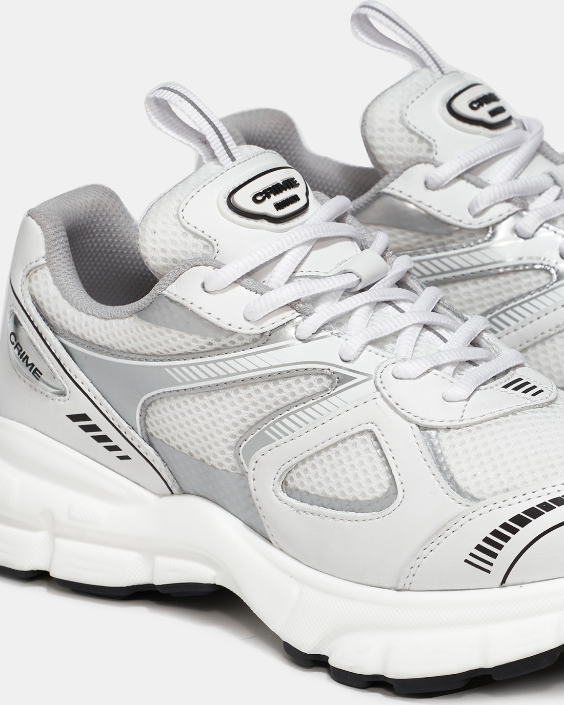 CRIME LONDON: ATHELEISURE RUNNER SILVER GREYS