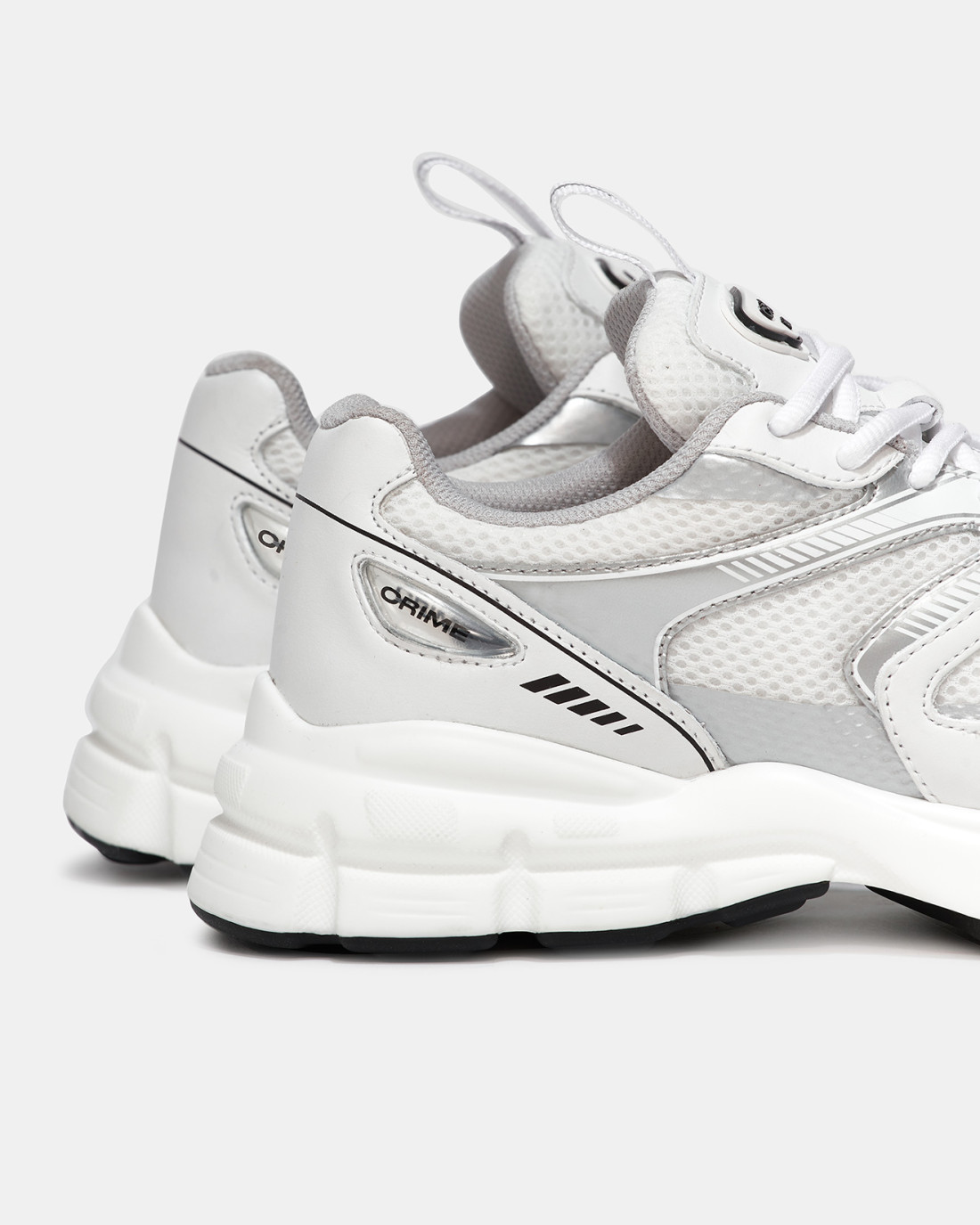 CRIME LONDON: ATHELEISURE RUNNER SILVER GREYS