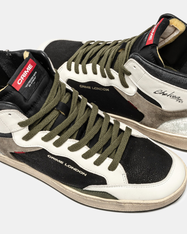 CHELSEA MID BLACK MILITARY