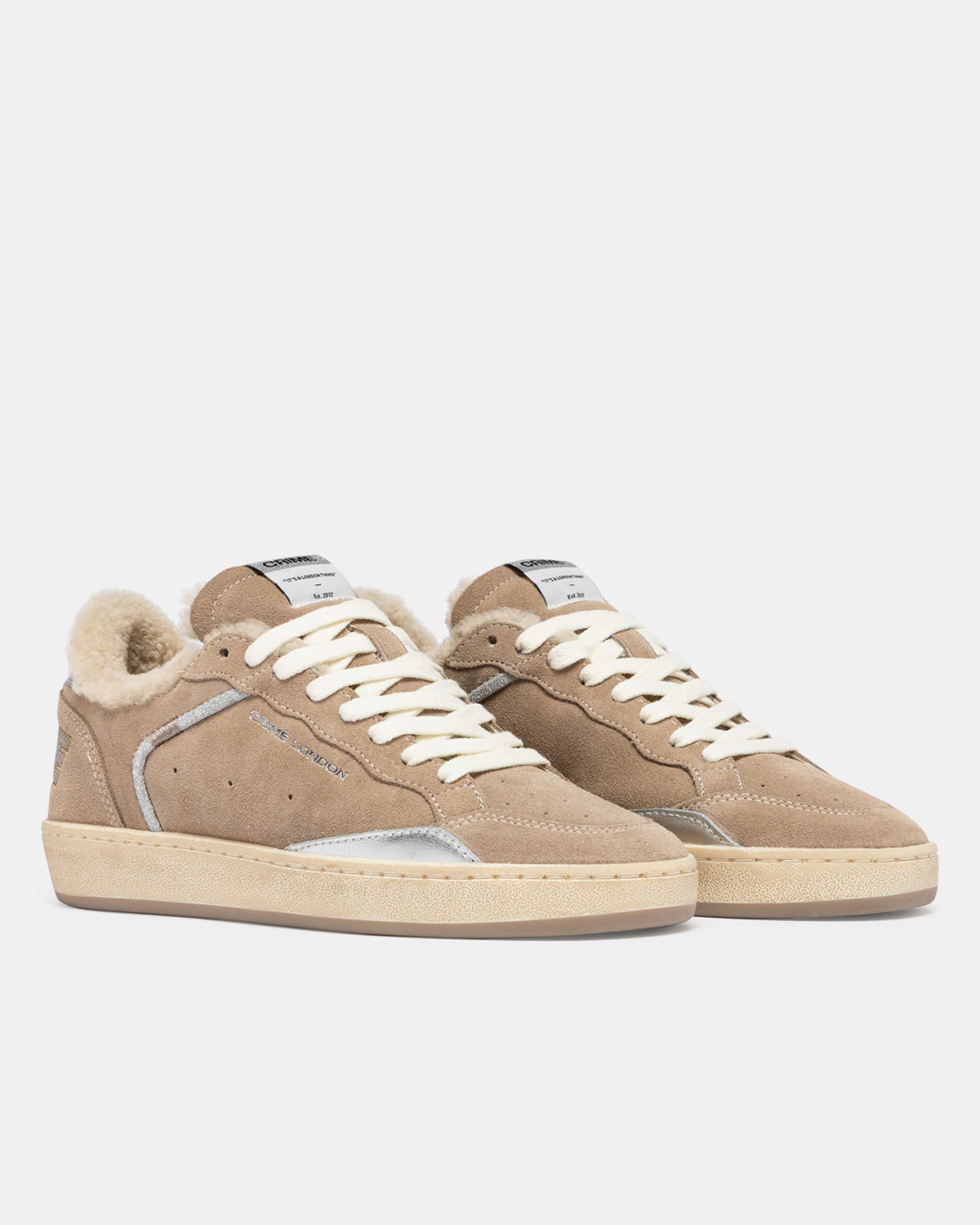 CRIME LONDON: CHELSEA SOFT TAUPE FURRY