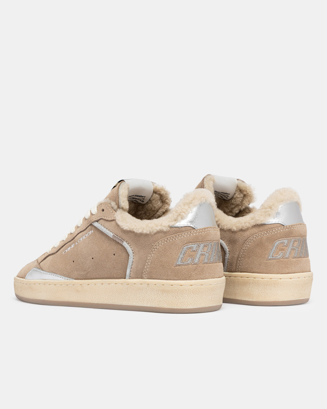 CRIME LONDON: CHELSEA SOFT TAUPE FURRY