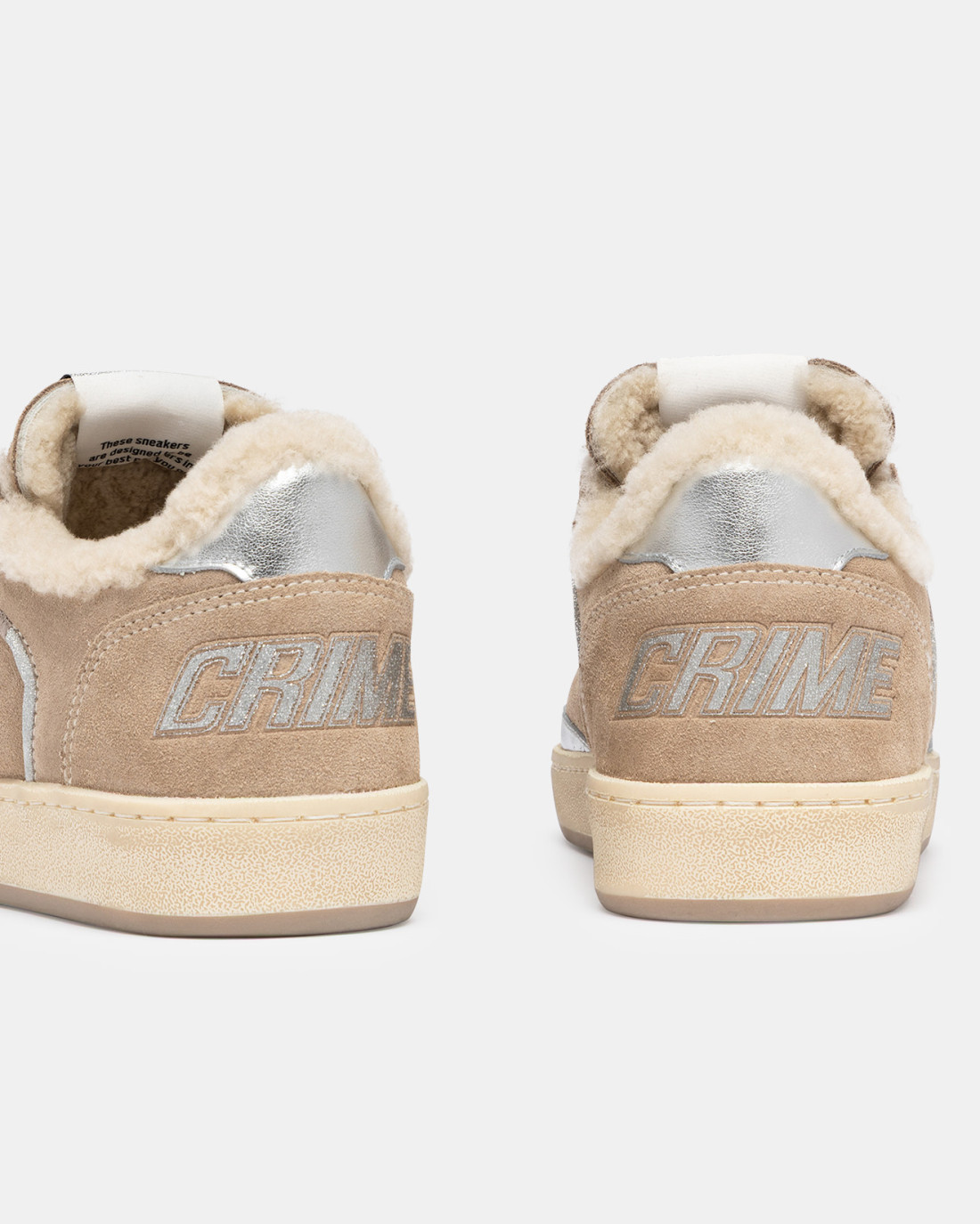 CRIME LONDON: CHELSEA SOFT TAUPE FURRY