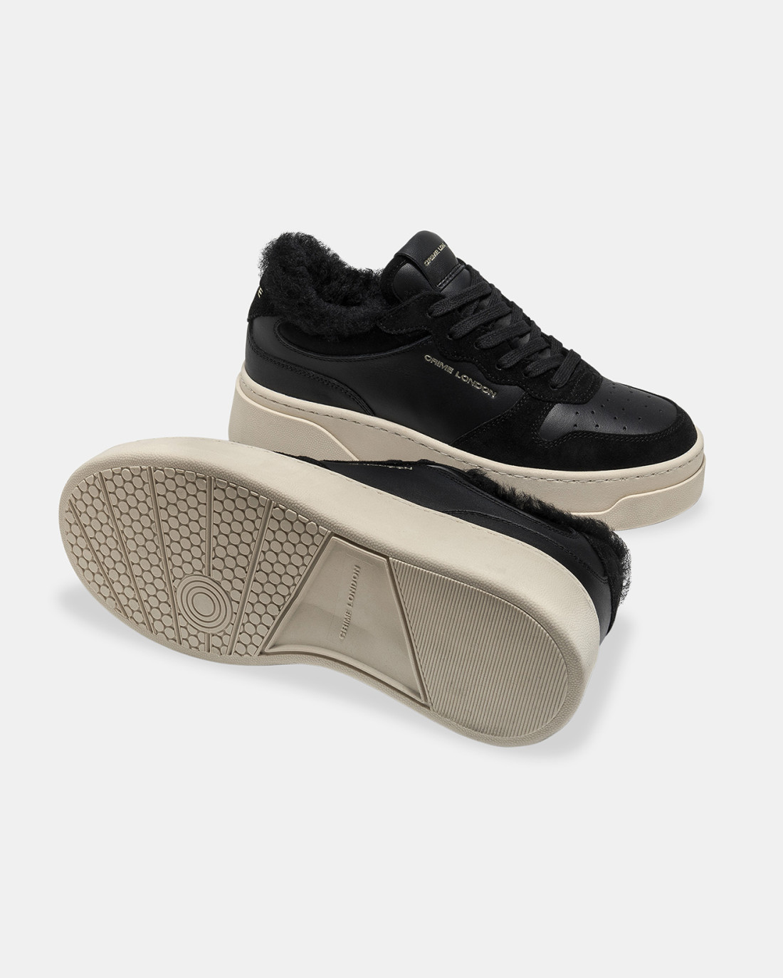 CRIME LONDON: CRIME FORCE 1 ECO-FUR/ BLACK