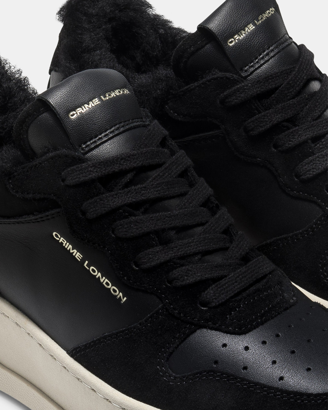 CRIME LONDON: CRIME FORCE 1 ECO-FUR/ BLACK