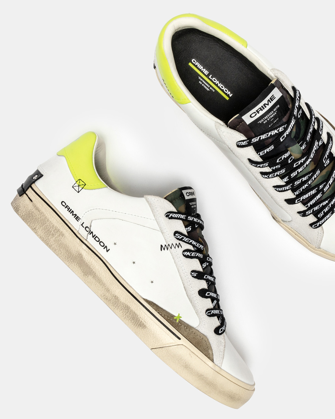 CRIME LONDON: DECONSTRUCTED CAMO YELLOW