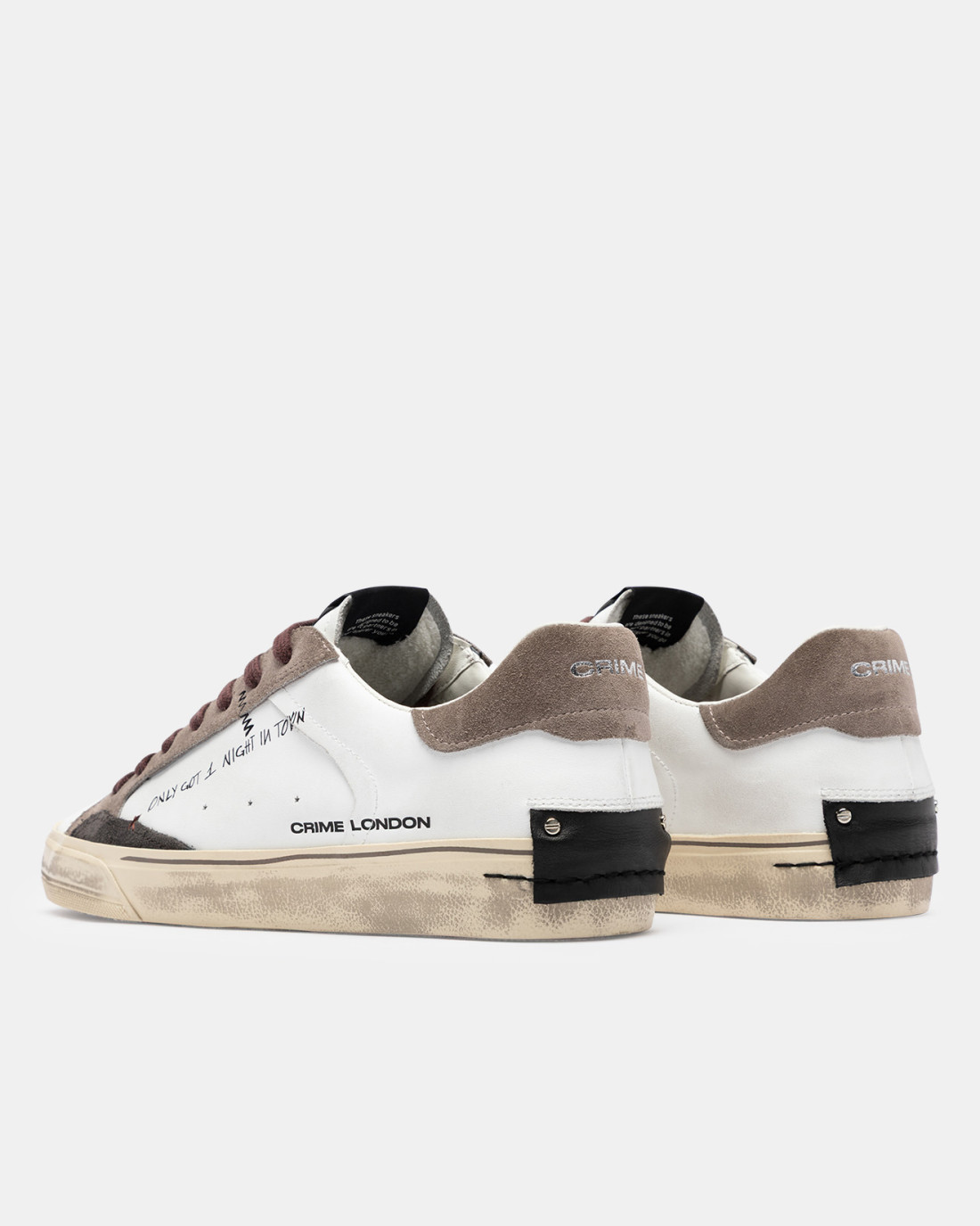 CRIME LONDON: DECONSTRUCTED CHARCOAL FADE