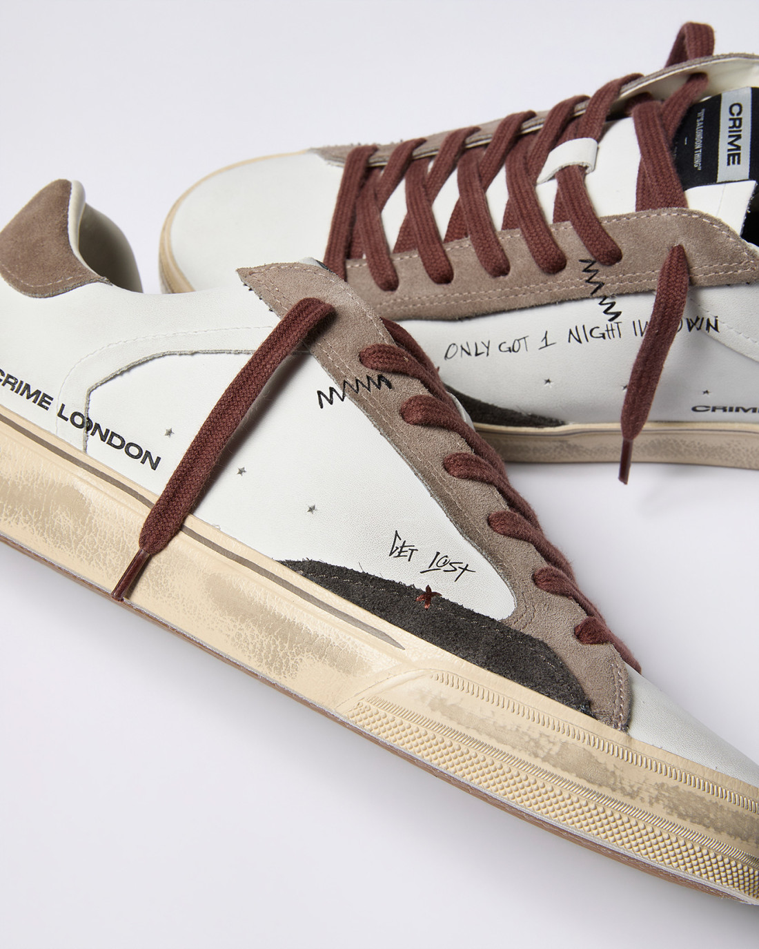 CRIME LONDON: DECONSTRUCTED CHARCOAL FADE