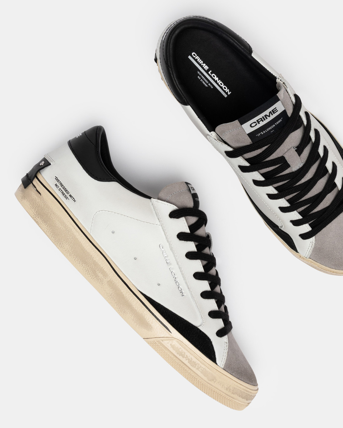 CRIME LONDON: DISTRESSED 2.0 ASH BLACK